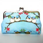 Kisslock Frame Clutch Silk ..