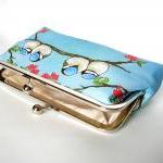 Kisslock Frame Clutch Silk ..