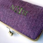 Kisslock Clutch Monogrammed..
