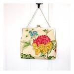 Silk Lined Linen Floral Tot..