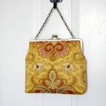 Silk Lined Red Floral Tote ..